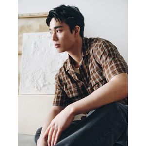 Check Pattern Cloud Shirts  Brown