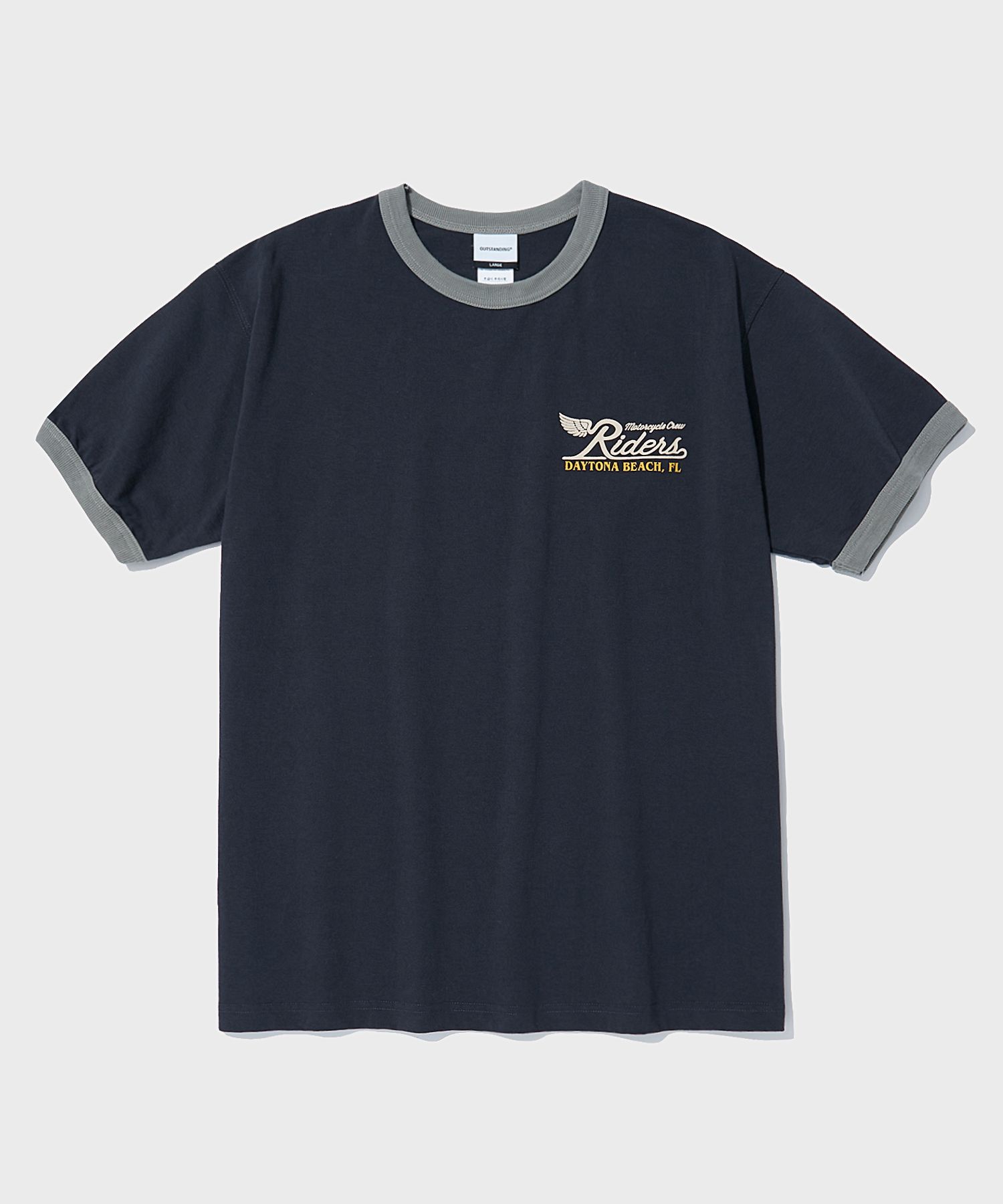 VIP【関税送料無料】希少 Mordecai Classic Fit T-shirt MUSINSA公式 | OUTSTANDING MOT SERIES TEE(RIDE THE COAST)_