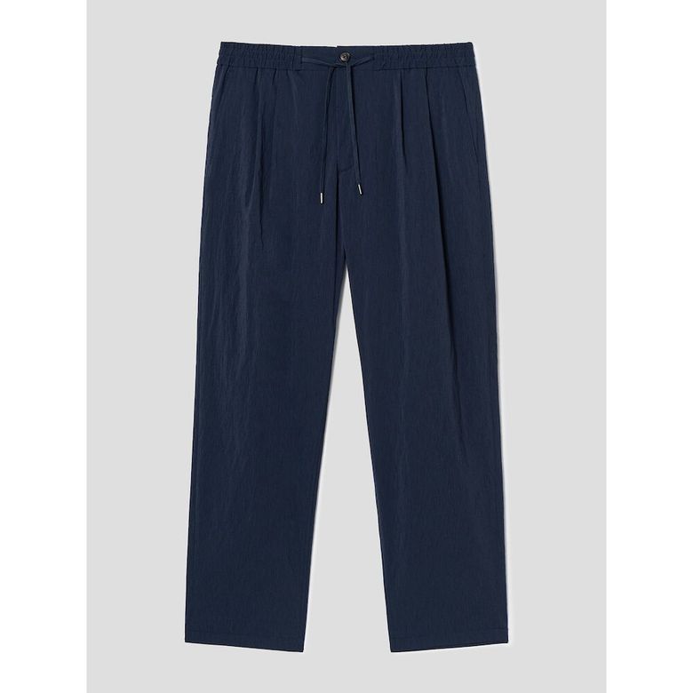 Officer Pleats Slacks  Navy