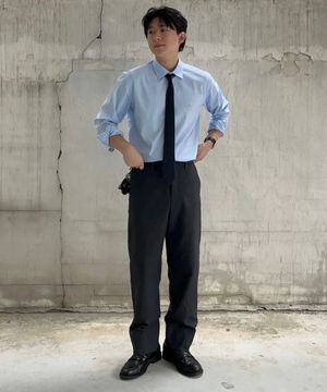 이지케어 기본 드레스셔츠 슬림핏 블루 YEESBS951BL