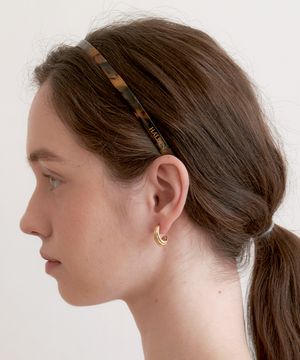 thin celluloid hairband (H028_yellow leopard)