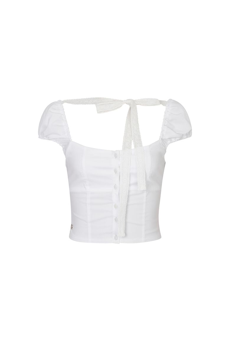 WENDY RIBBON BLOUSE white