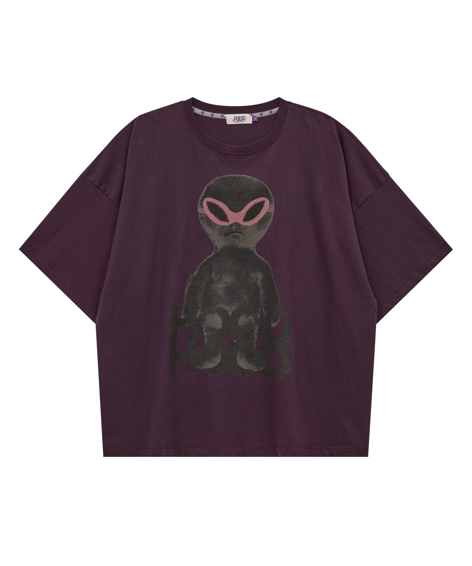 【HOODHOOD】Alien graphic overfit half sleeve T-shirt 追跡付 Alien graphic overfit half sleeve T-shirt - HOODHOOD | 60