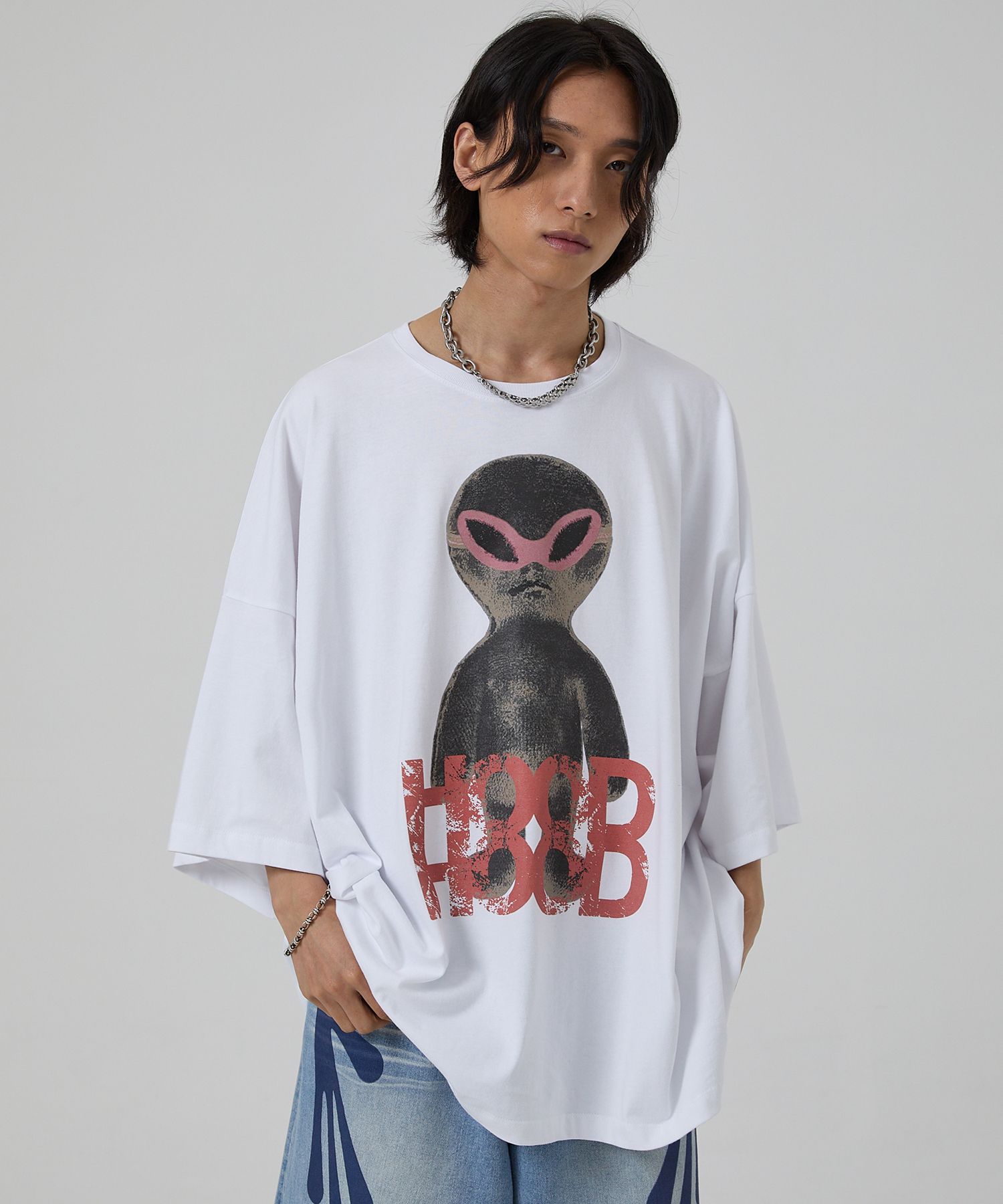 HOODHOOD ■ Alien Graphic Oversized fit Short-sleeved T MUSINSA | HOODHOOD Alien Graphic Oversized fit Short-sleeved