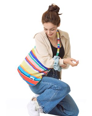 Multi Stripe Easy Bag