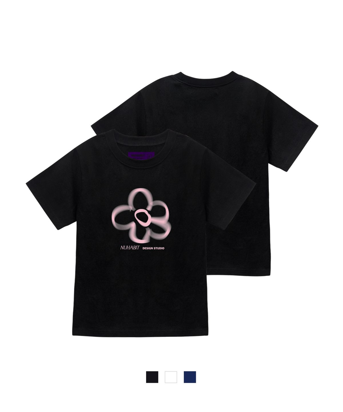 뉴해빗(NUHABIT) N/H BLUR FLOWER 슬림핏 반팔 티셔츠 (SFS2-4NH1219)