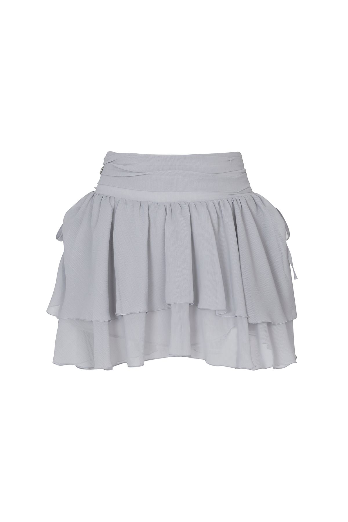 페인오어플레져(PAINORPLEASURE) MAGNOLIA FRILL SKIRT grey