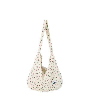 Red Flower Easy Bag (Cream)