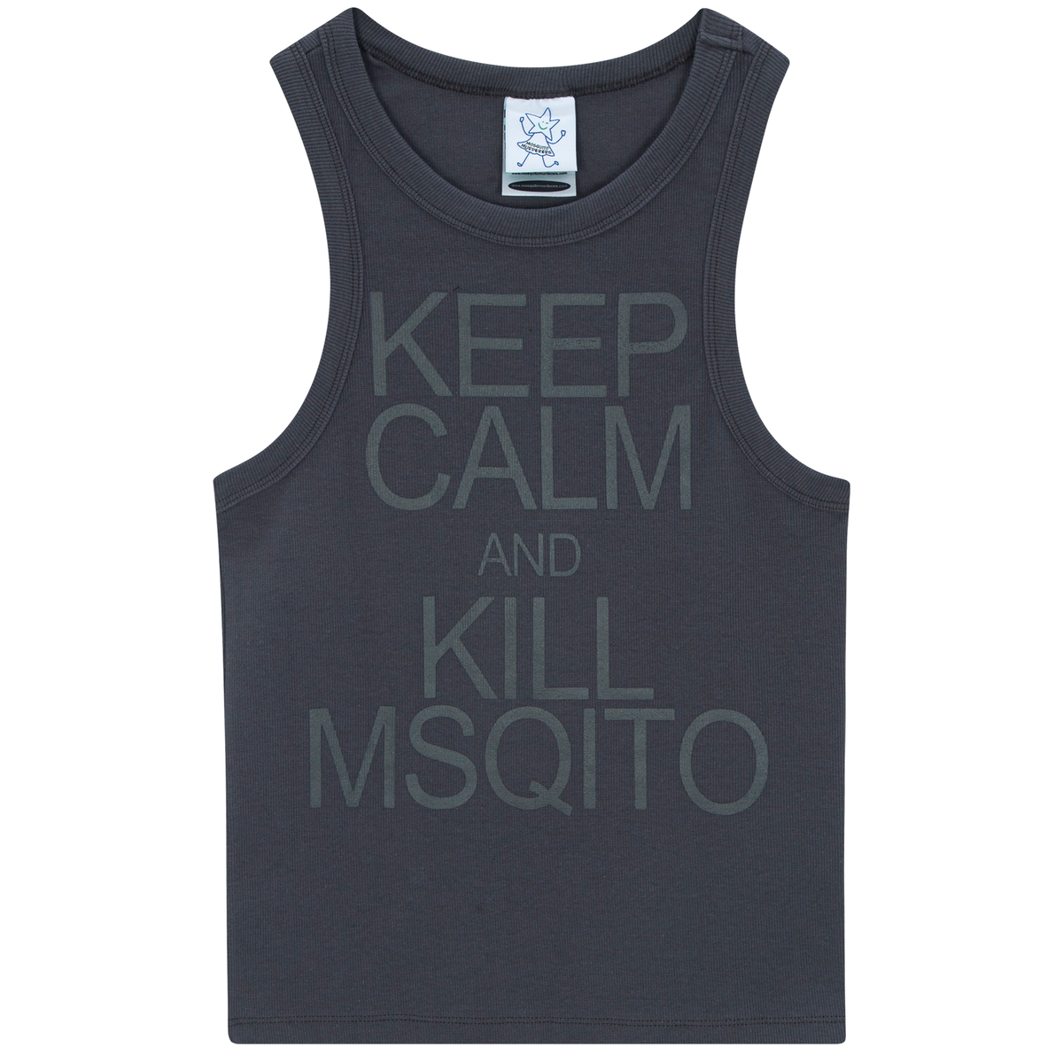 모스키토 머더러스(MOSQUITO MURDERERS) KEEP CALM AND KILL MSQITO SLEEVELESS -Charcoal