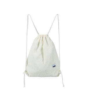 Wrinkle Leopard String Bag (Cream)