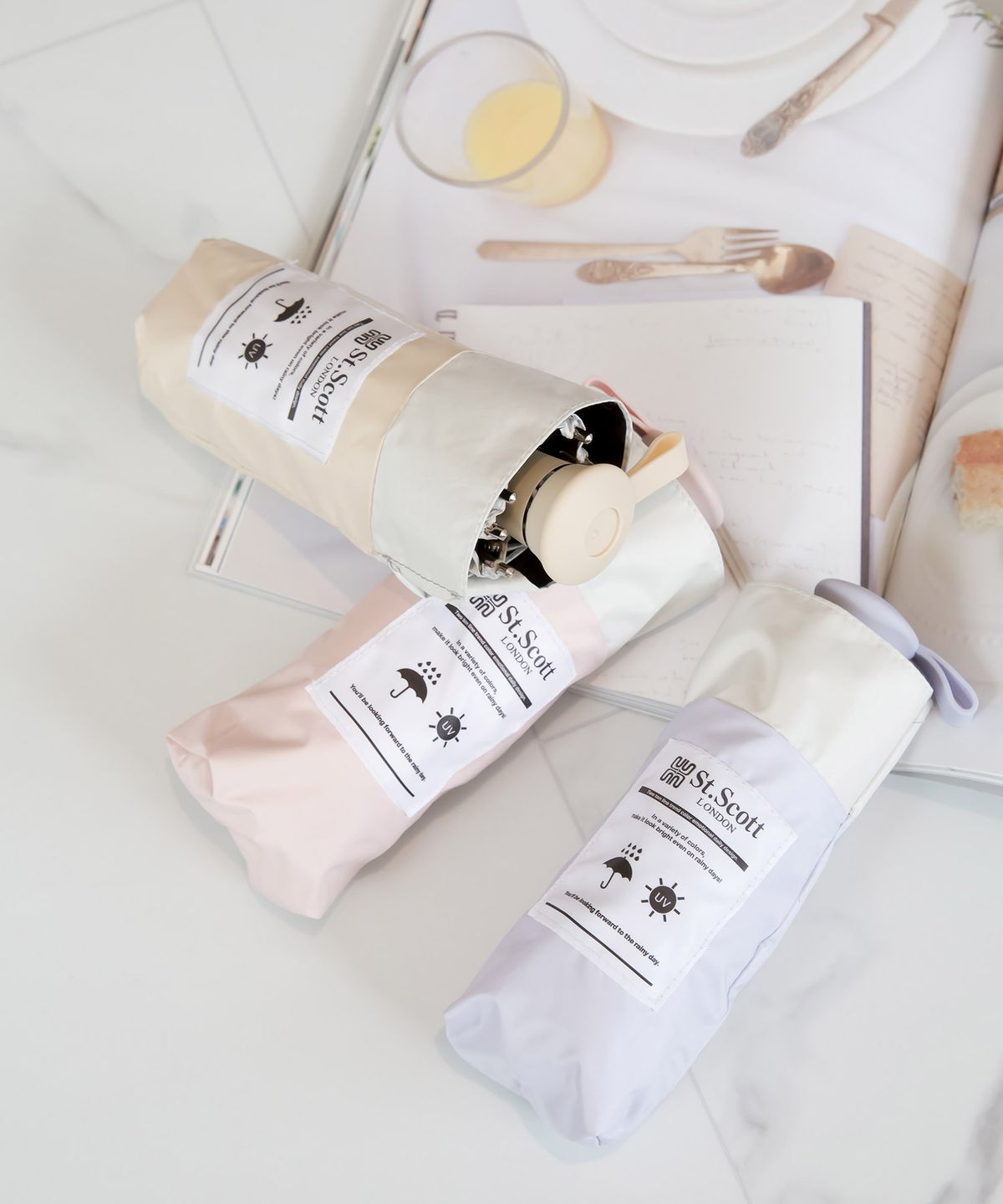 세인트스코트 우산(SAINT SCOTT UMBRELLA) 2PACK 5단 레이어 암막 우양산- 6COLOR