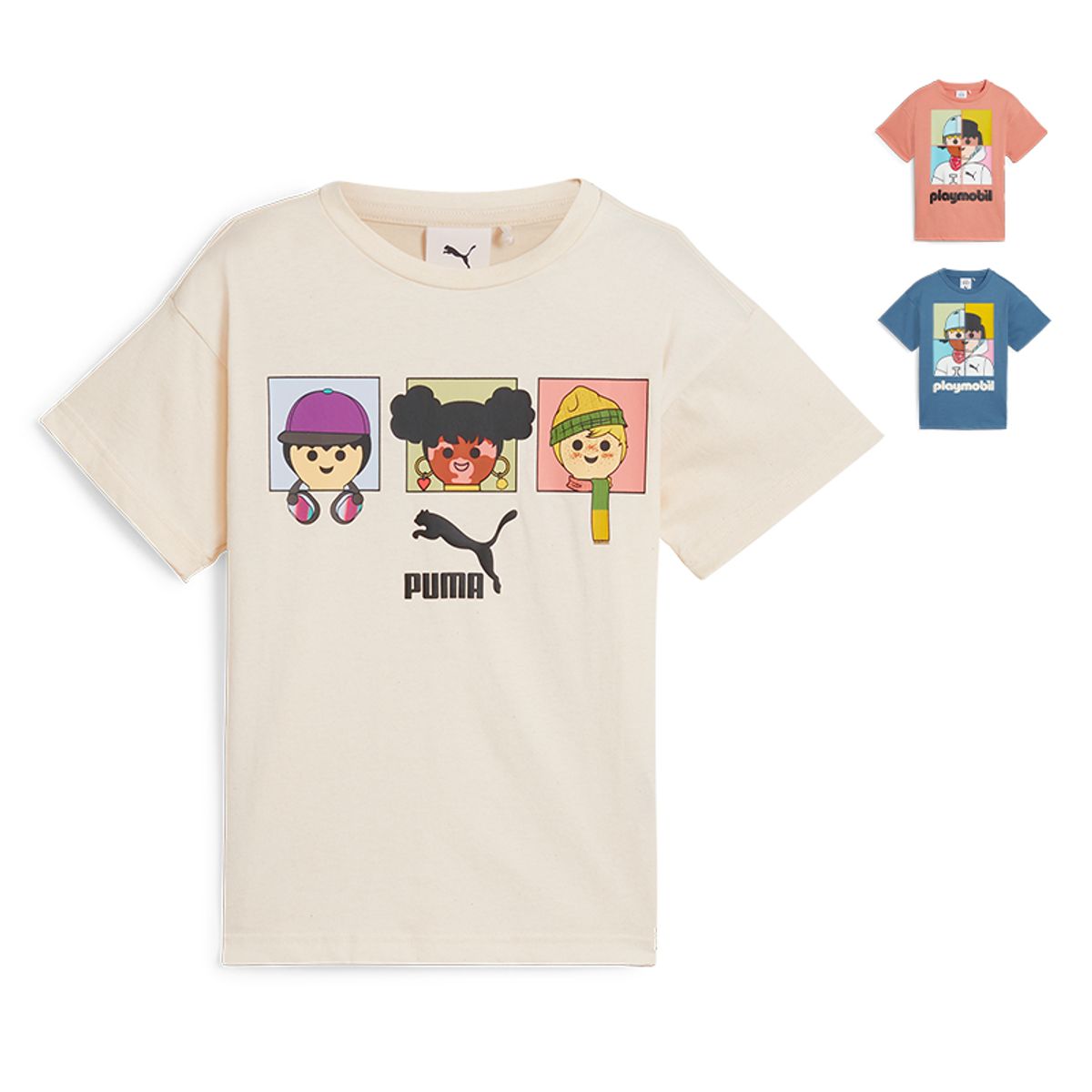 푸마 키즈(PUMA KIDS) 플레이모빌 그래픽 반팔티_PK51TL790