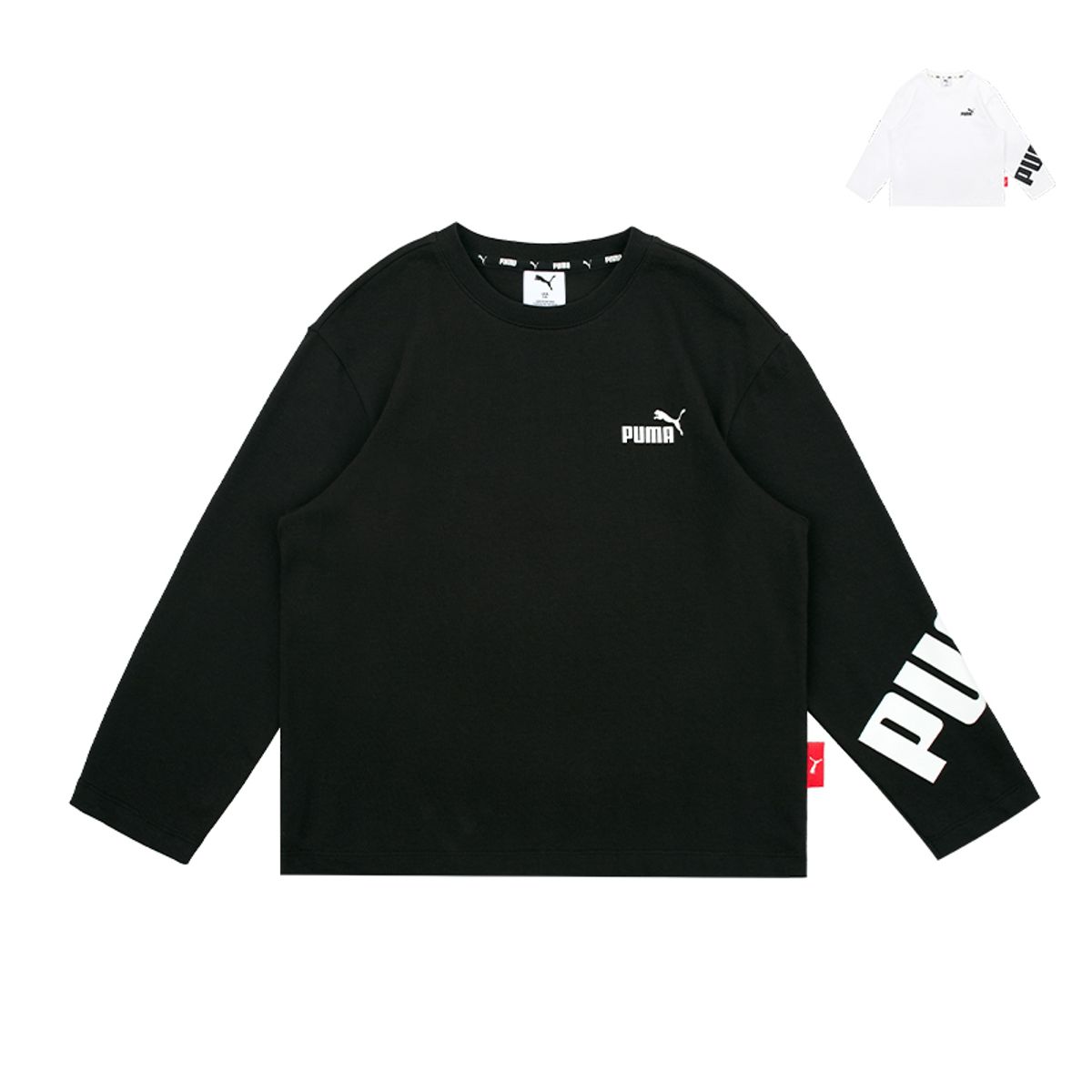 푸마 키즈(PUMA KIDS) 스포츠 로고 티셔츠_PK51TR305