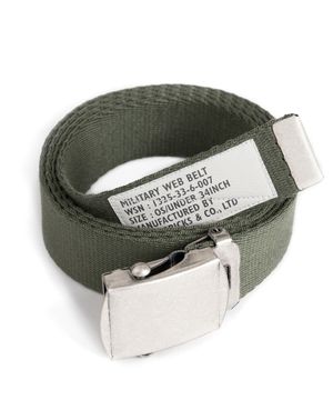 W23 MILITARY WEB BELT (olive green)