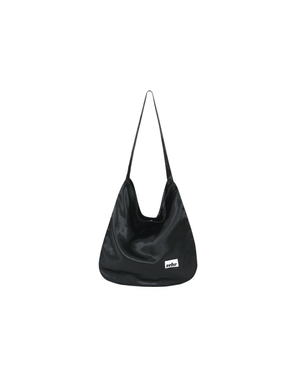 Satin Shoulder Bag (Black)