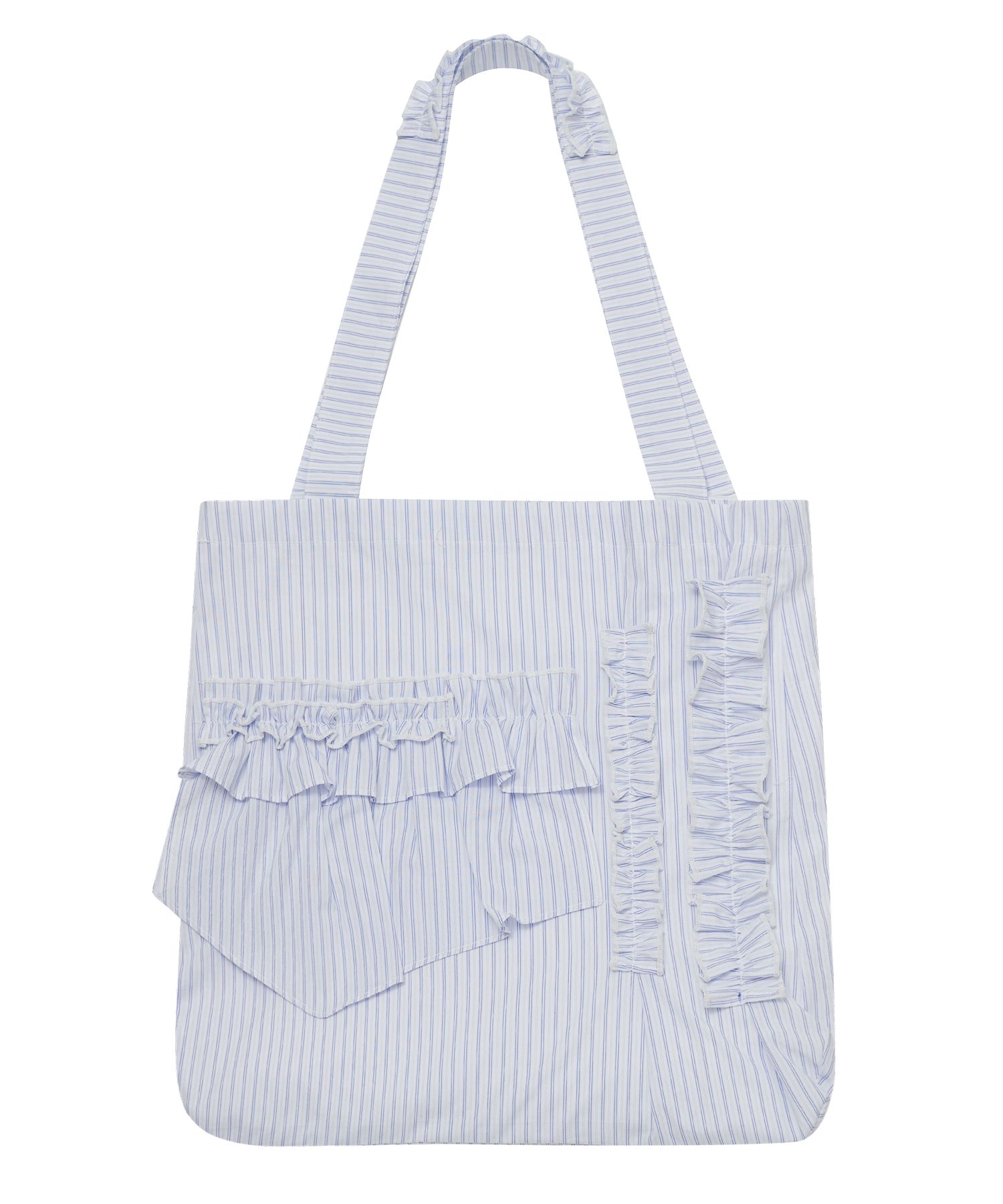 TYPESERVICE ♥ Striped Ruffle Bag /追跡付 MUSINSA公式 | TYPESERVICE Striped Ruffle Bag [Blue]