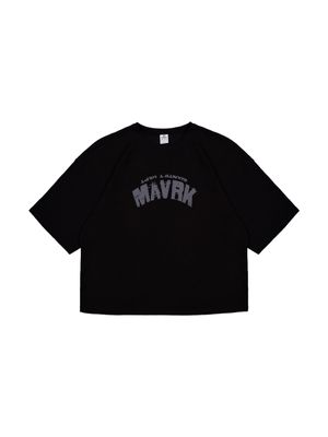 프레임 와플 오버핏 티셔츠 블랙