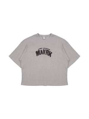 프레임 와플 오버핏 티셔츠 그레이