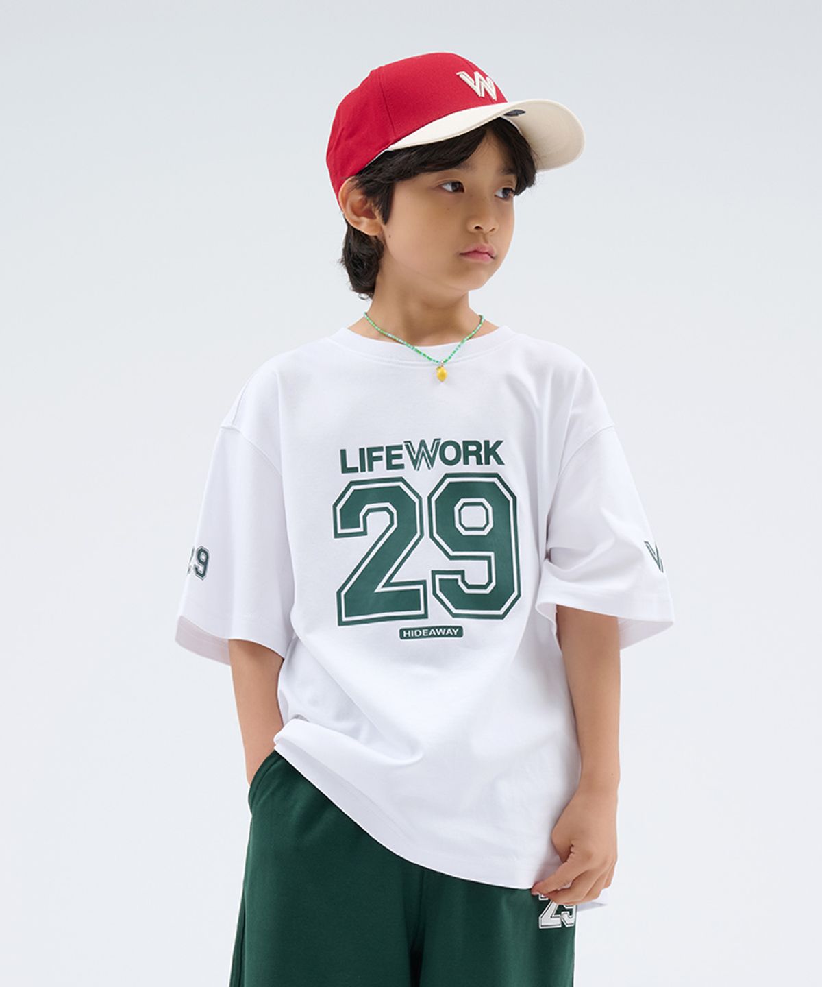 라이프워크 키즈(LIFEWORK KIDS) 키즈) 넘버링 원마일 반팔 티셔츠