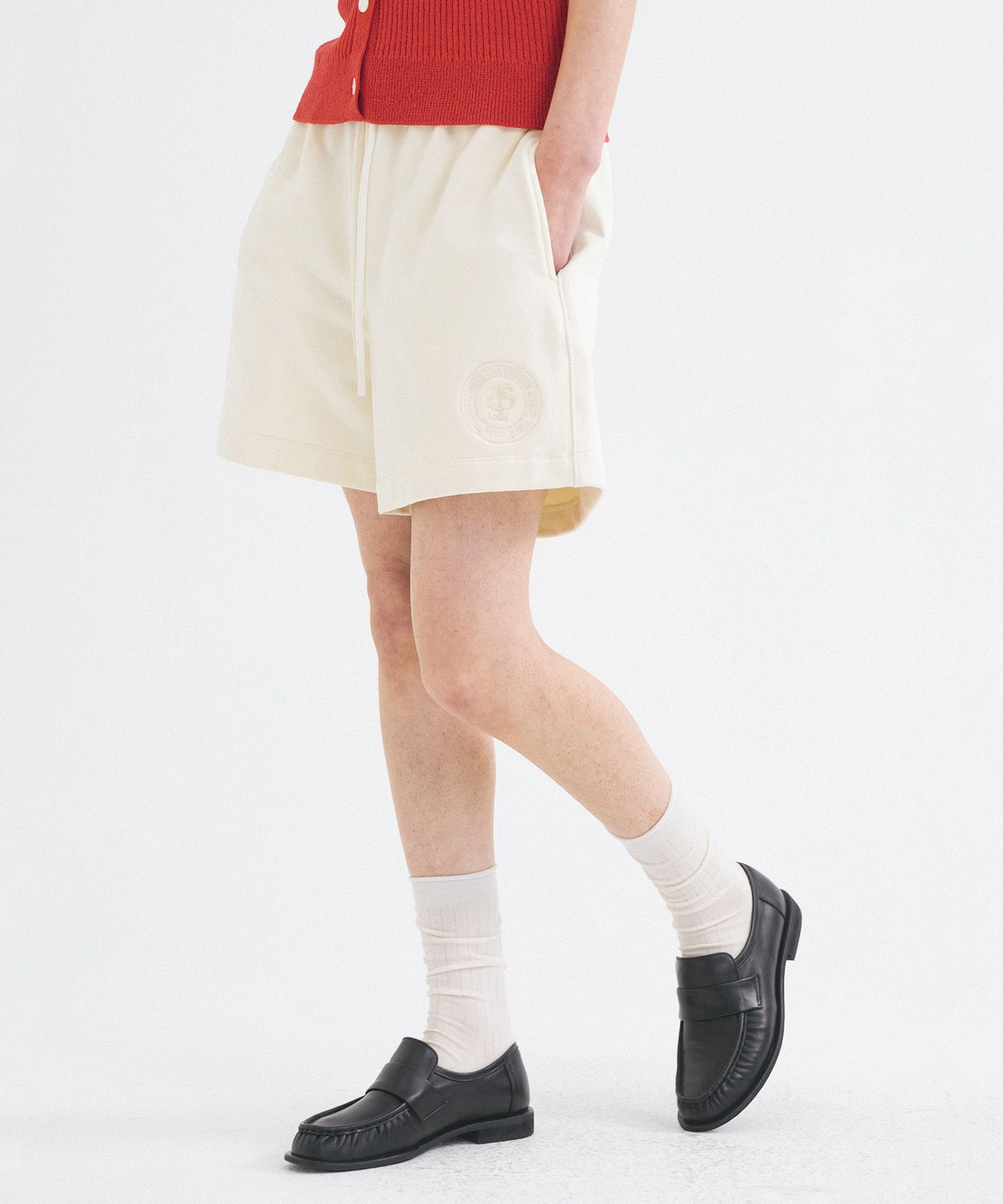 ショートパンツ Siyazu SIPT7164 Heritage Sweat Shorts_Cream MUSINSA | SIYAZU SIPT7164 Heritage Sweat Shorts_Cream