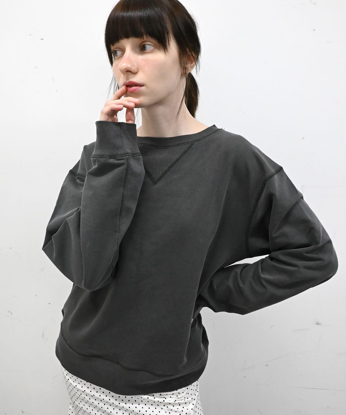 싹(SAKK) Bowling light sweatshirt cold gray