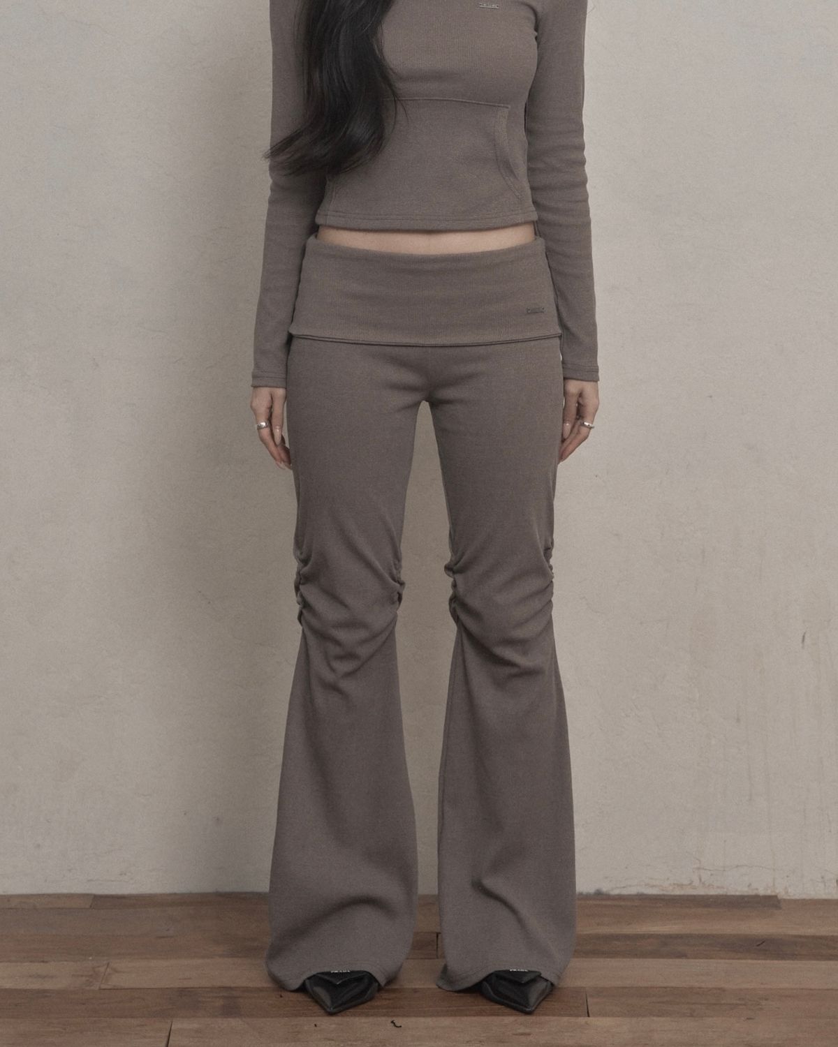 카키포인트(KHAKIPOINT) Vintage Bootcut pants (brown)