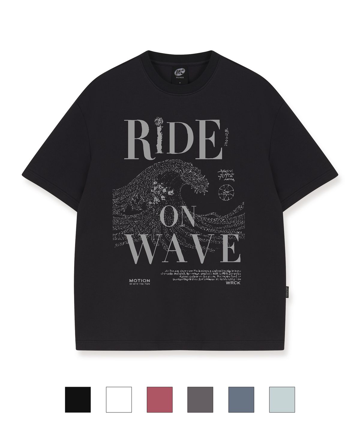 와일드락(WILDROCK) Ride on Wave Cool cotton Overfit half T-shirts