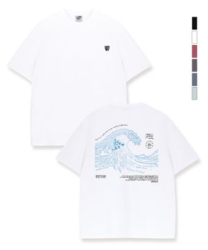 Motion Wave Cool cotton Overfit half T-shirts