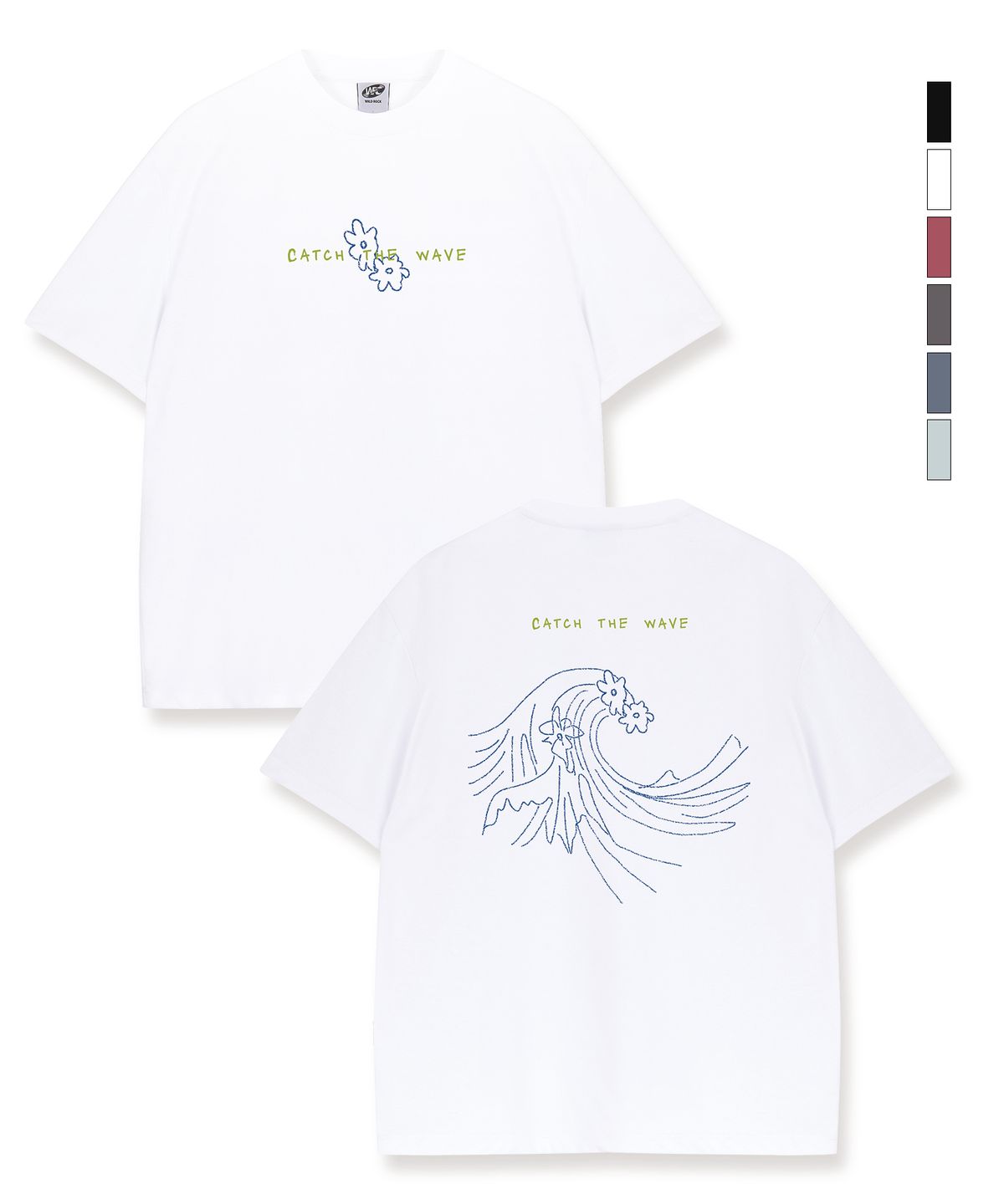 와일드락(WILDROCK) Catch the Wave Cool cotton Overfit half T-shirts