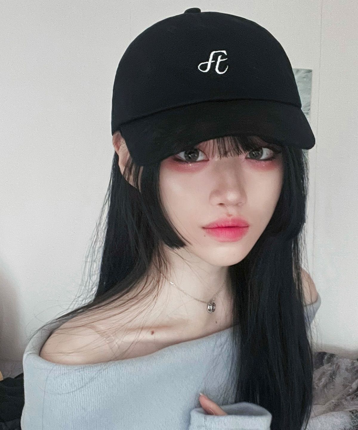 포더핏(FOR THE FIT) 로고 시그니처 볼캡_블랙
