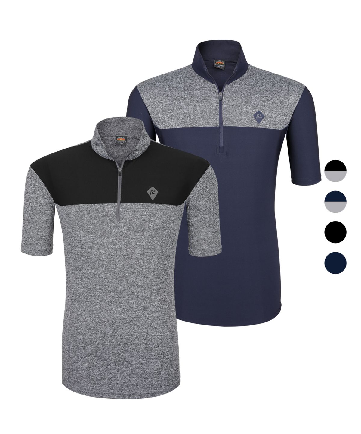 엑스트라스포티(EXTRASPORTY) 쿨쉐어 남성 시원한 반팔 집업 티셔츠 4 Colors