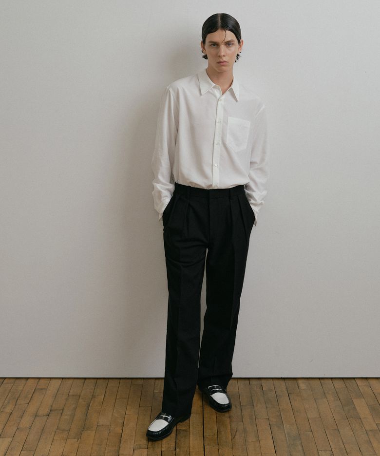BLACK TAILORED TROUSERS