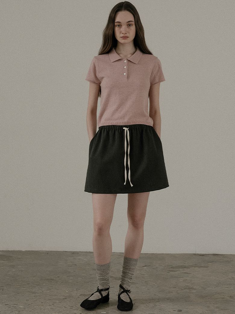 Banding terry skirt FRSP02SK01_Charcoal