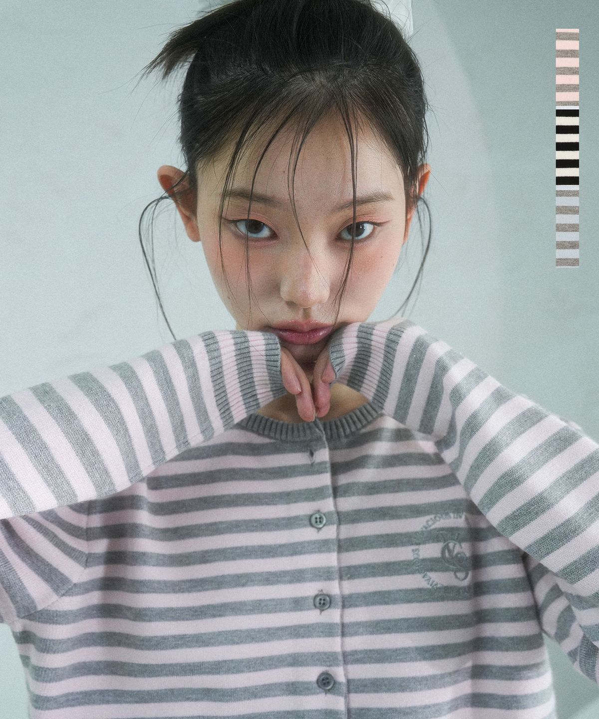 비바셔스(VIVACIOUS) Well Stripe R Knit CD - 3COL