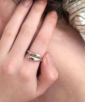 round finish two line ring (R003_silver)
