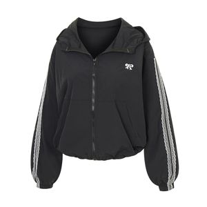 레이스슬리브리본후드바스락점퍼_I5A-CJP025