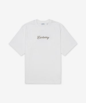 서퍼 나이트 로고 코튼 반소매 티셔츠 - 초크 / 8109085