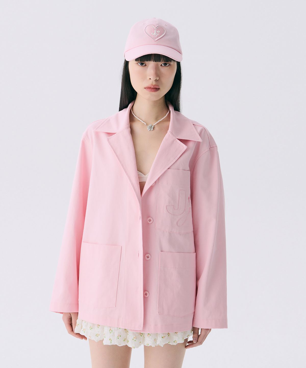 준준스페이스(JUNEJUNE SPACE) VOL12.Gardeners Jacket_Light Pink(VOL12.가드너스 자켓_라이트핑크)
