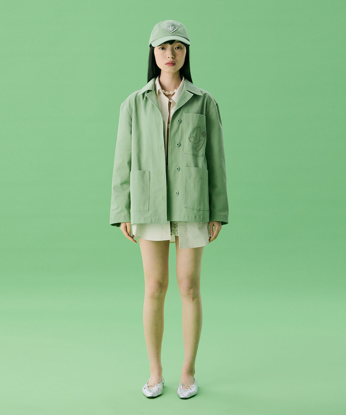 준준스페이스(JUNEJUNE SPACE) VOL12.Gardeners Jacket_Light Green(VOL12.가드너스 자켓_라이트그린)