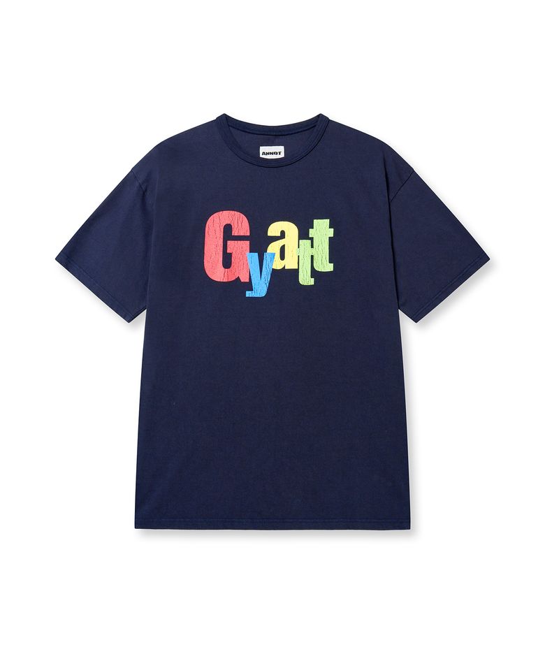 GYATT 워시드 티셔츠 네이비