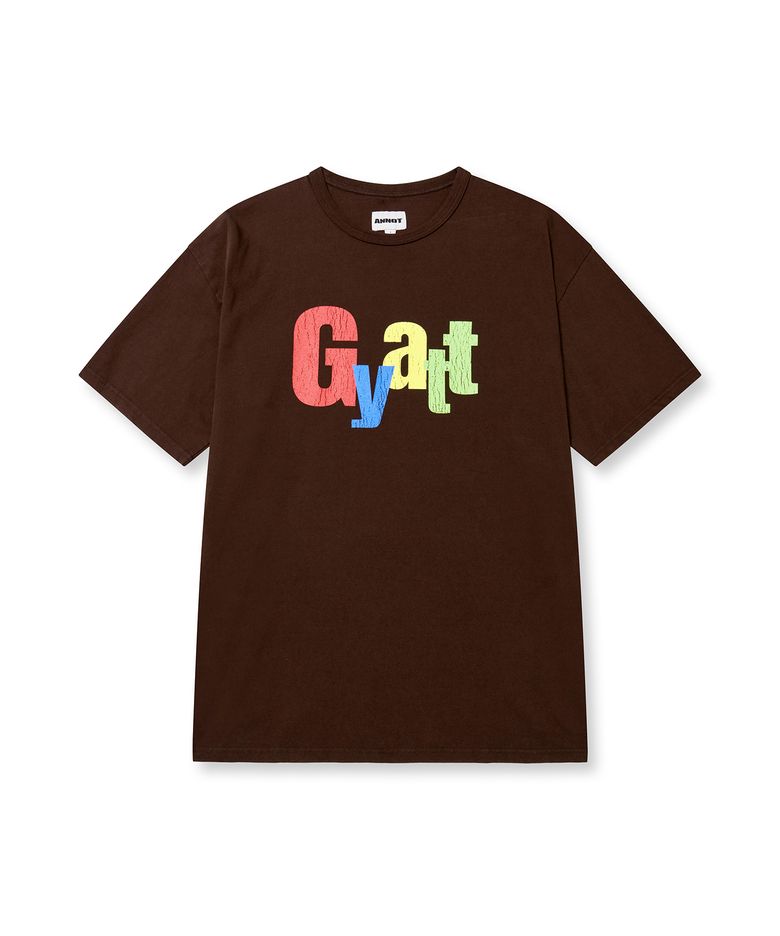 GYATT 워시드 티셔츠 브라운