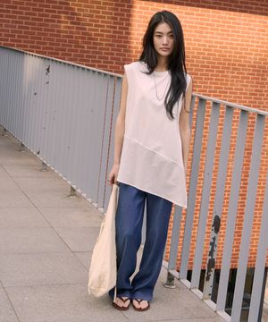 Cotton Square Layered dress (White)