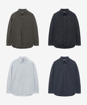 [2 PACK] 워시드 하이 덴시티 셔츠