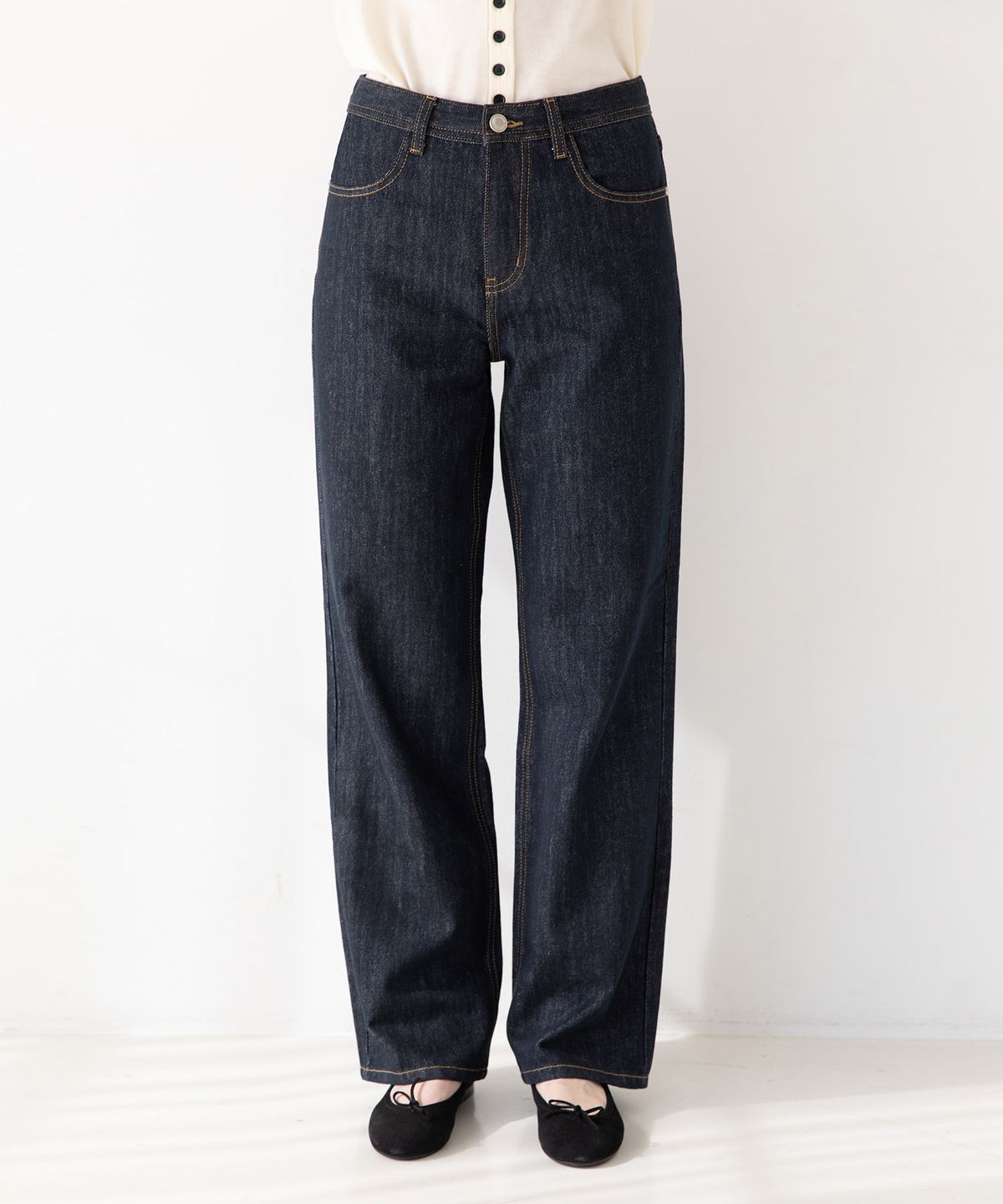 제이마크뉴욕(JMARKNEWYORK) Straight indigo denim pants - Blue