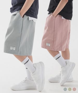 [2 PACK] 워시드 절개 하프팬츠 (3color)