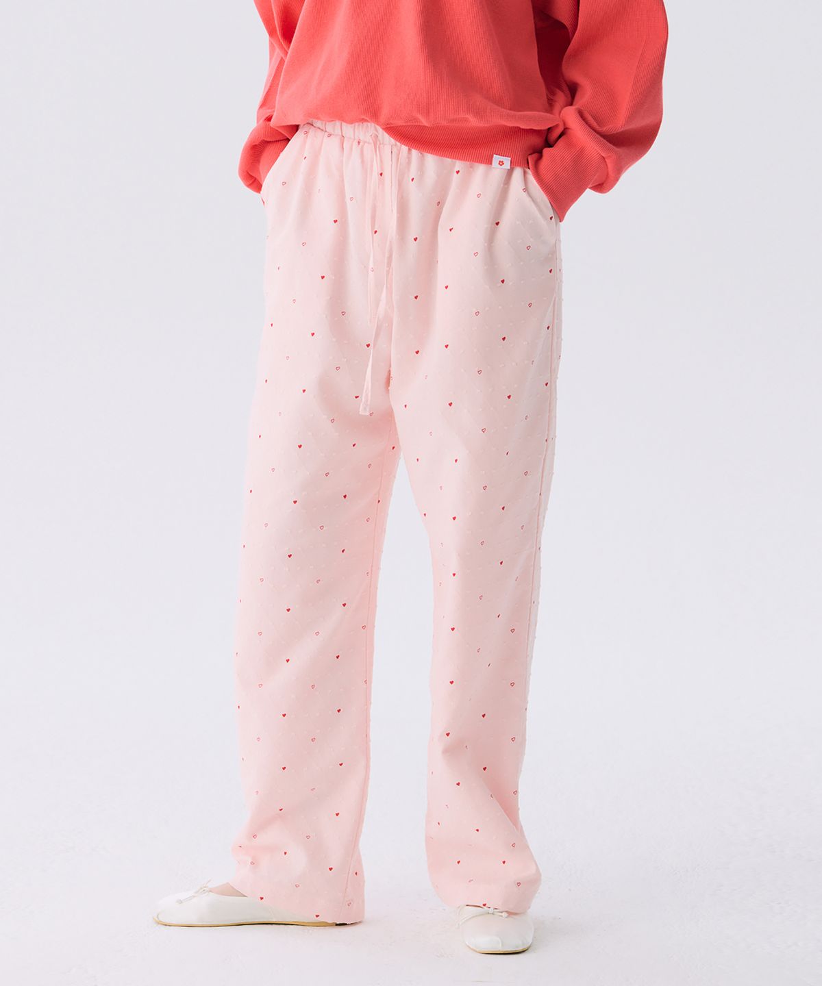 준준스페이스(JUNEJUNE SPACE) VOL12.Heart Long pants_Light Pink(VOL12.하트롱팬츠_라이트핑크)