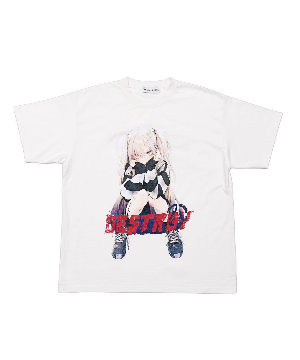 [SCHISM INDUCING] DESTROY GIRL T SHIRT /追跡付 MUSINSA | SCHISM INDUCING DESTROY GIRL T SHIRT WHITE