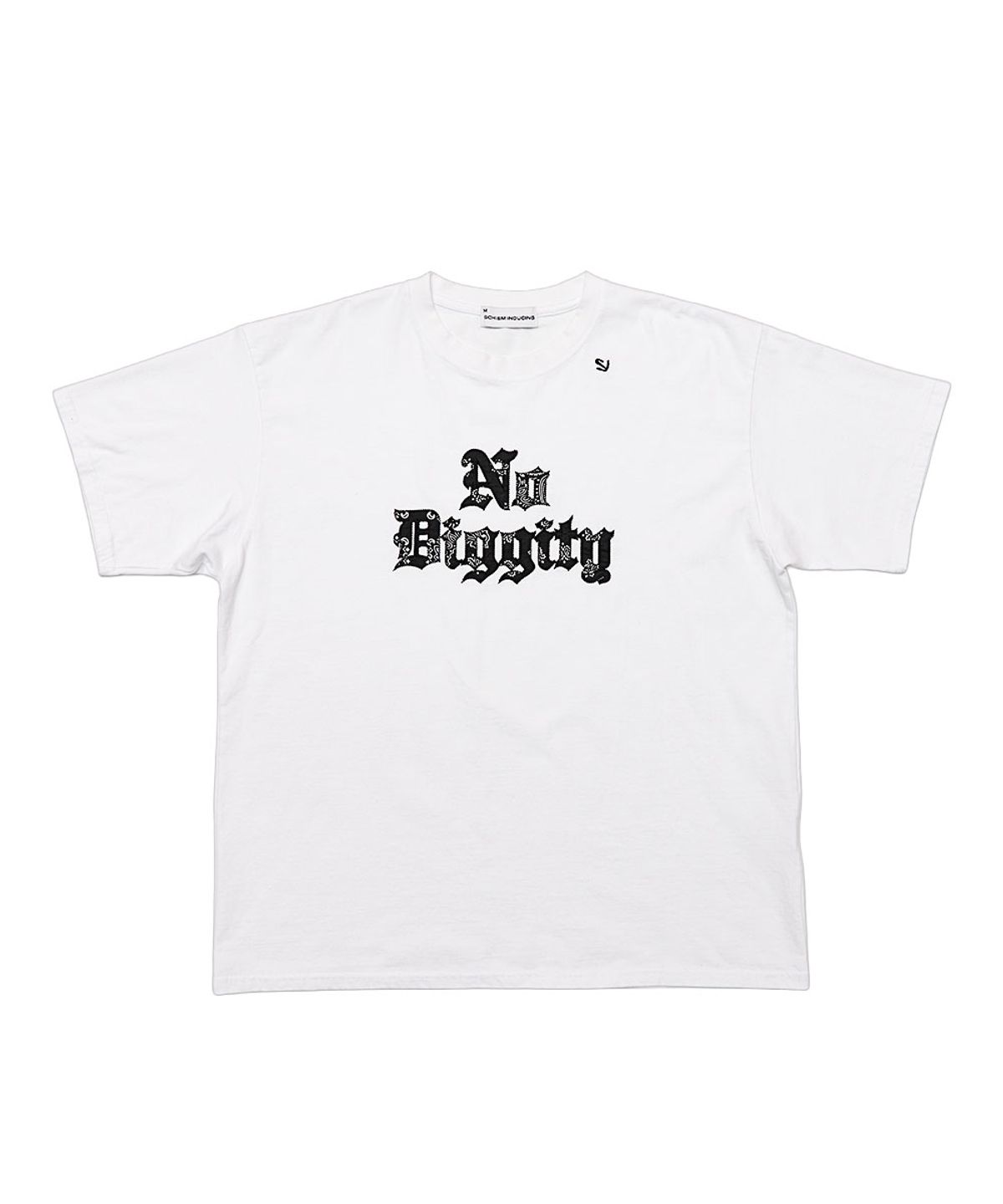 스키즘 인듀싱(SCHISM INDUCING) NO DIGGITY T SHIRT WHITE