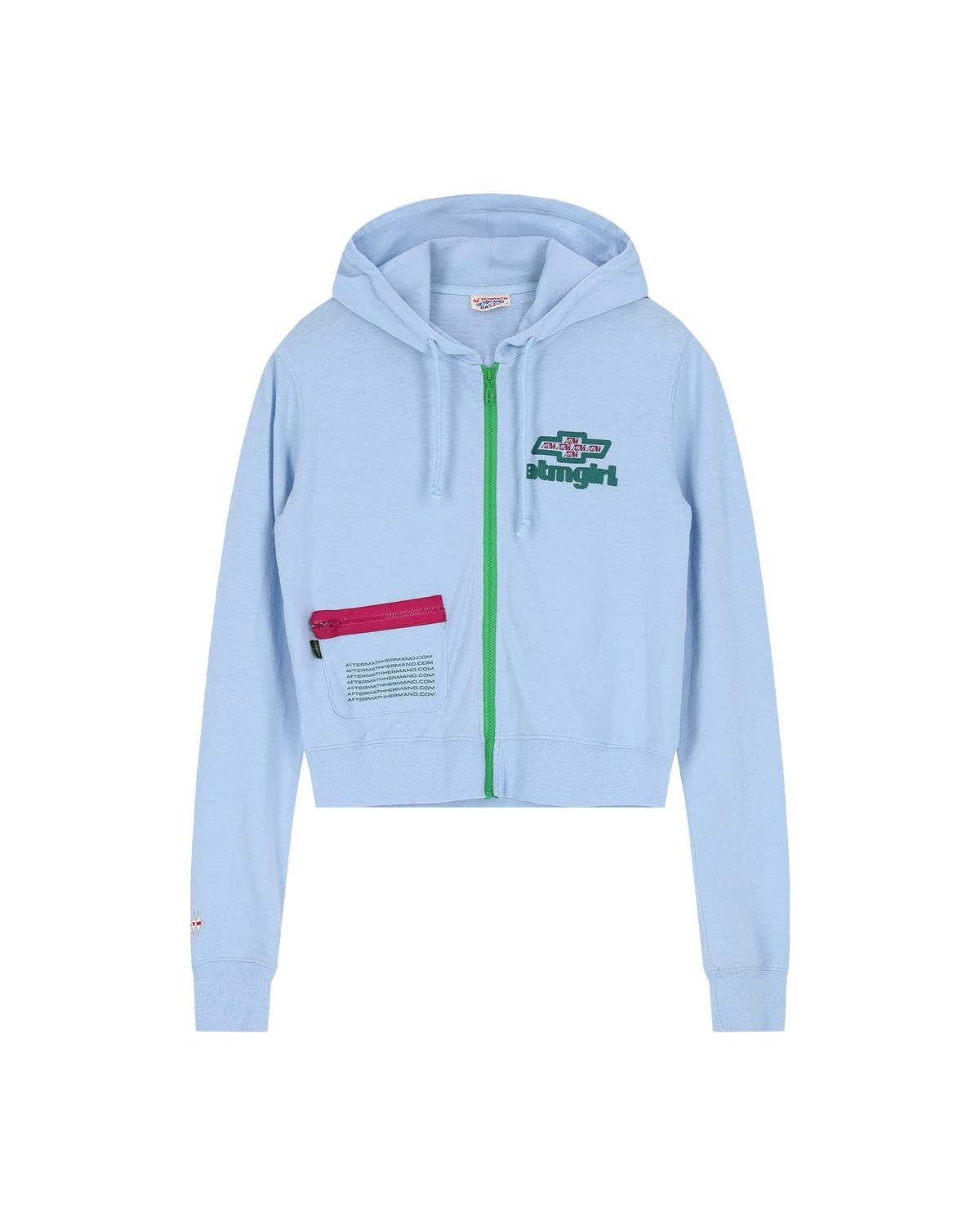 애프터매스(AFTERMATH) W ATM GIRL ZIP HOODIE (SKY BLURE)