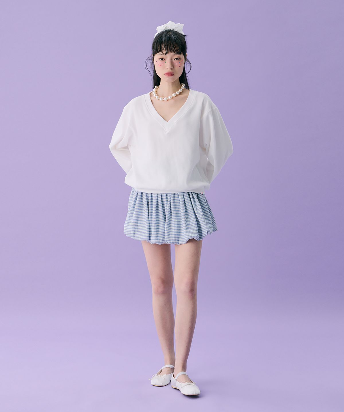 준준스페이스(JUNEJUNE SPACE) VOL12. Smocked Cloud Skirt_Pattern(VOL12. 스모크 클라우드 스커트_패턴)